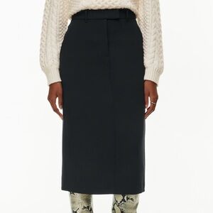 Aritzia Wilfred Riviera Black Pencil Skirt Size 12